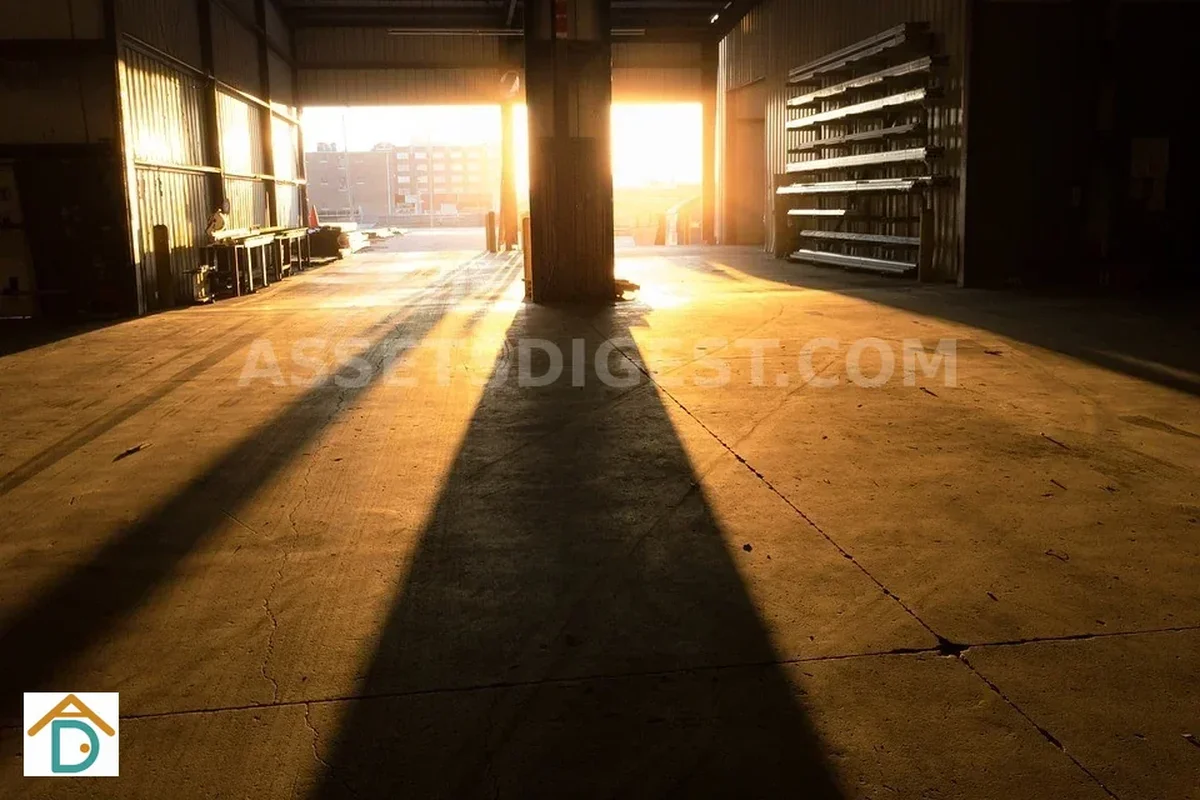 Different industrial loading and unloading bay configurations used for logistics operations